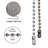 Beaded Pull Chain Extension with Connector for Ceiling Fan or Light, 10 Feet, 3mm Diameter, Bronze-101509600