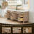 Lala 84" Double Bathroom Vanity with Grain White Engineered Stone Countertop without Mirror-1948037098