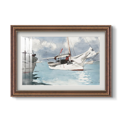 Bateaux de pêche, Key West, 1903 - Winslow Homer - Estampe encadrée sur mesure