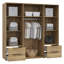 Tasharra 4 Door Manufactured Wood Wardrobe