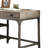 Gorden Weathered Oak Finish Metal Writing Desk
