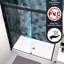 Contournement de porte de douche noir mat - verre trempé 5/16 po, système coulissant lisse, fermeture douce, verre sécuritaire pour coulissement, noir, éclat confortable