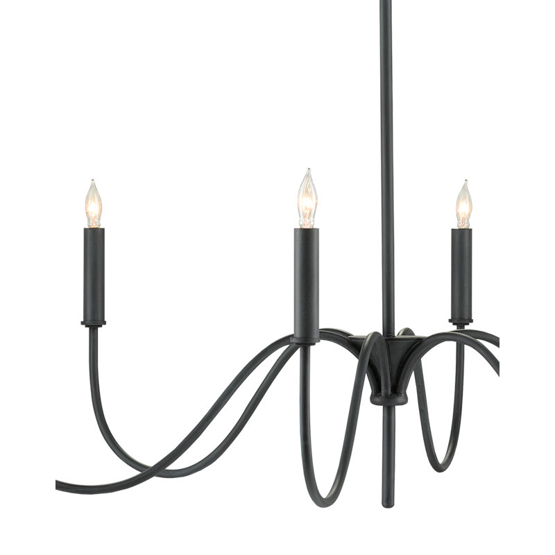 Lustre classique / traditionnel à 6 lumières de style bougie Tirrell
