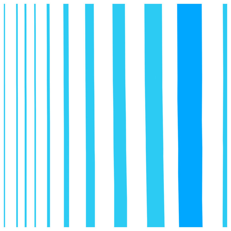 Tapis de bain à rayures bleues, L 24 po x L 17 po