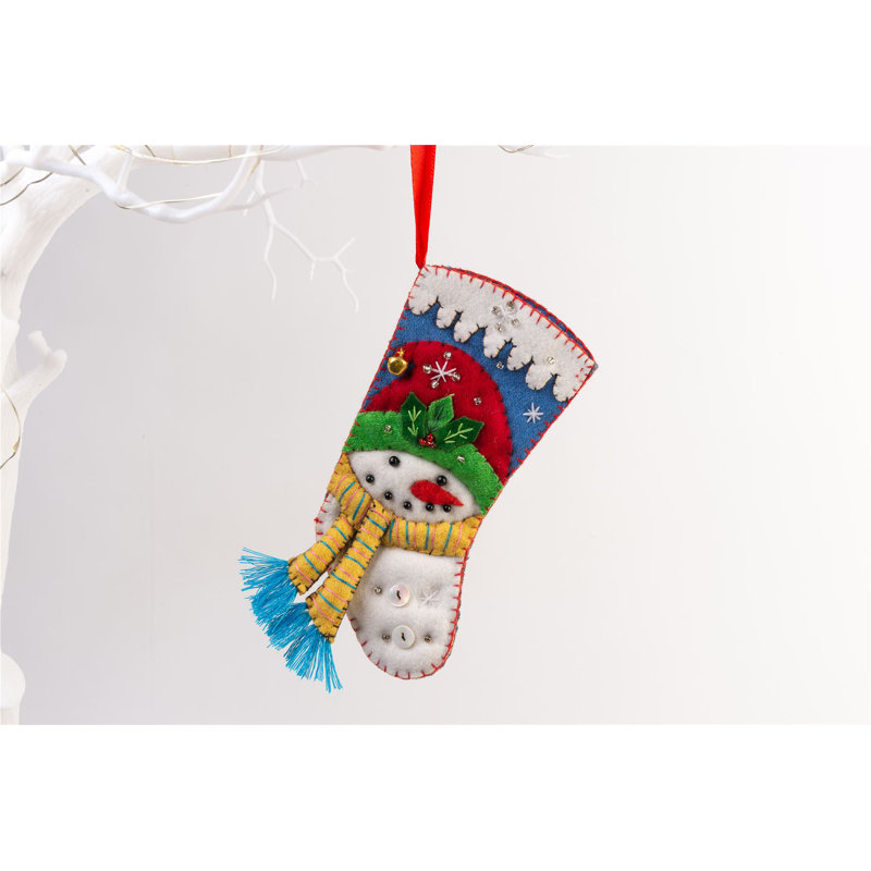 15cm Handmade Fabric People Holiday Shaped Ornament