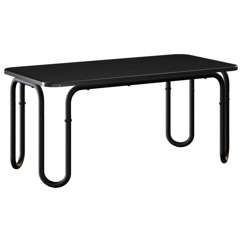 Coffee Table, Black, Black, 45cm H x 100cm W x 50cm D