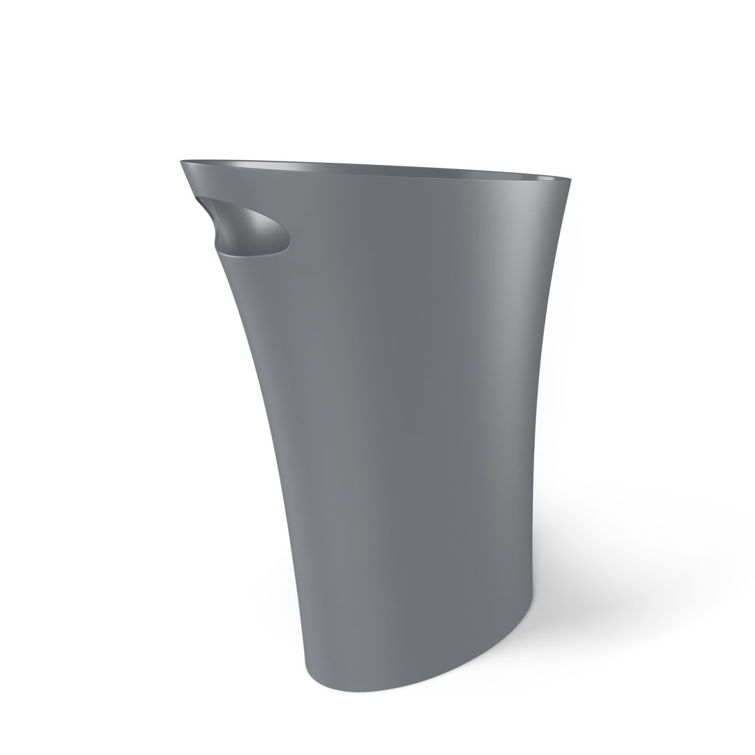 Skinny Plastic Open Waste Basket - 2 Gallons Umbra 