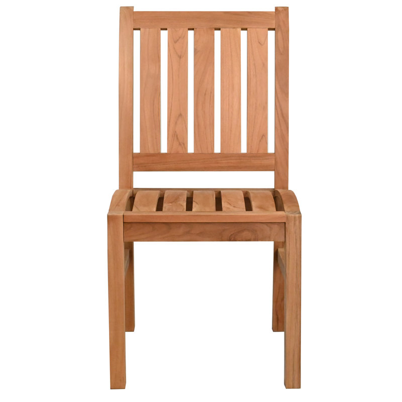 Teak Wood Abaco Outdoor Patio Dining Side Chair
