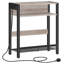 Charging Station, Narrow, Slim Side Table with Storage-1574572722