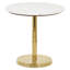 Table d'appoint à piédestal en métal avec plateau en marbre blanc Rosmunda-1938136280
