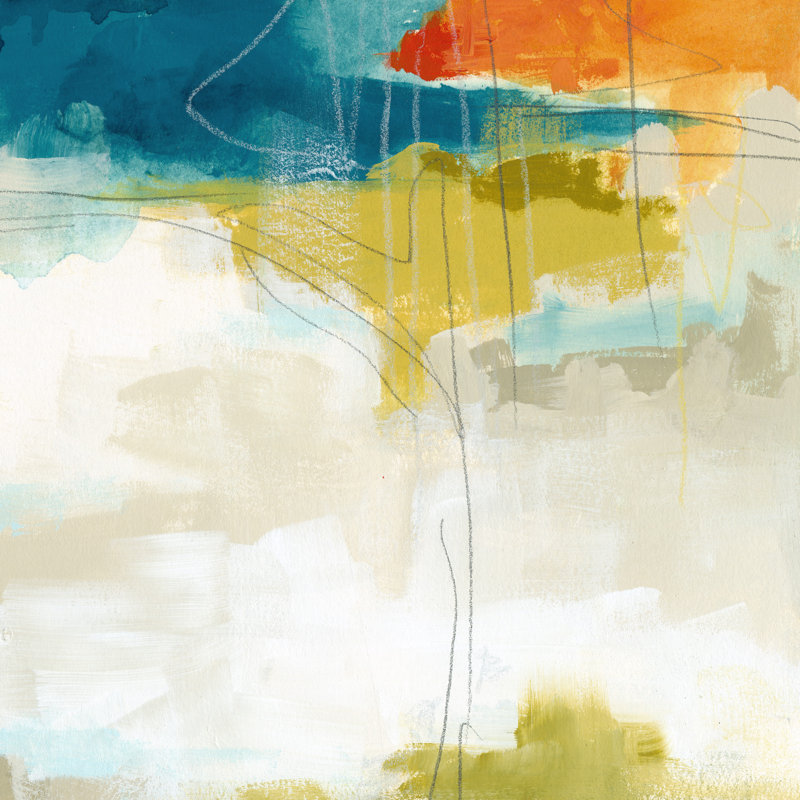 Atmospheric II - Wrapped Canvas Painting, 30cm H x 30cm W x 3.8cm D