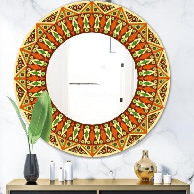 Beige Brown and Orange - Modern Mirror