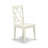 5 Piece Dinette Set for 4 Includes a Round Dining Room Table with Dropleaf & Shelves and 4 Kitchen Dining Chairs, Linen White-1241473059-1213918220