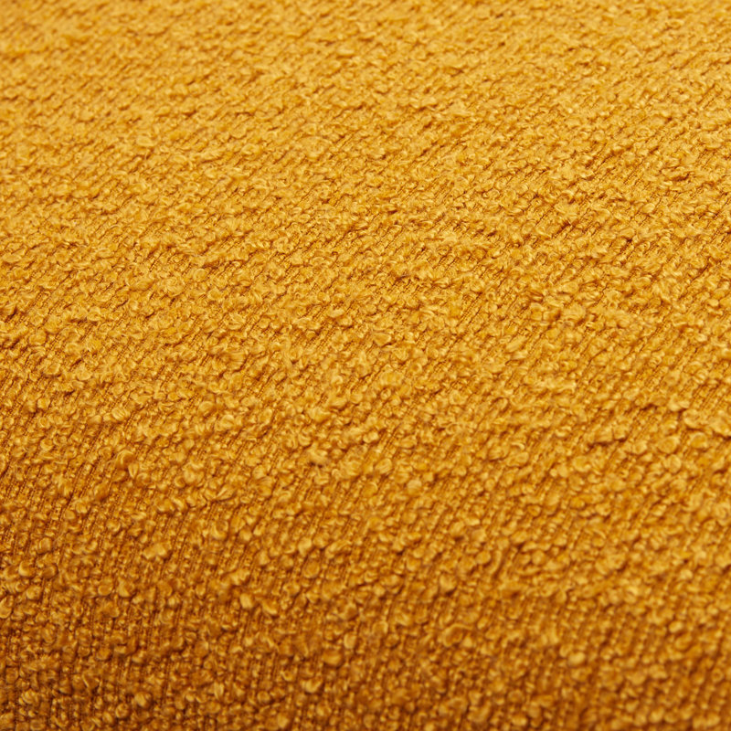 Yellow 18" x 18" Polyester Boucle Throw Pillow