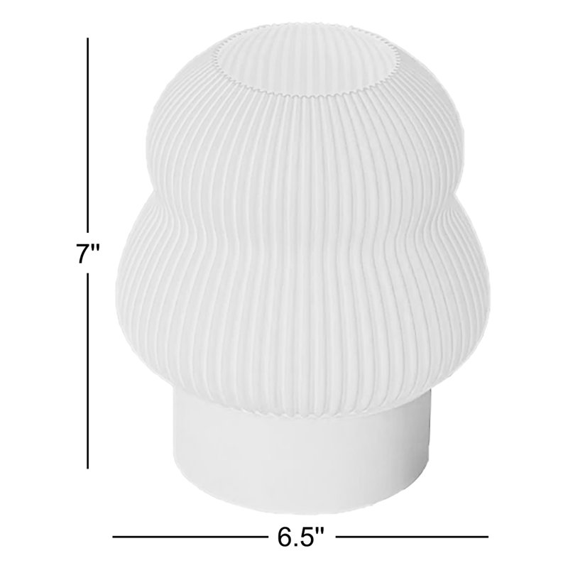 Lampe poly colombe blanche
