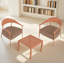 Ensemble de chaises simples 2 pièces avec coussins et tables basses-1595763802
