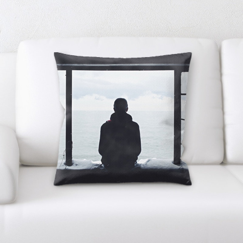 Microsuede Reversible Throw Pillow