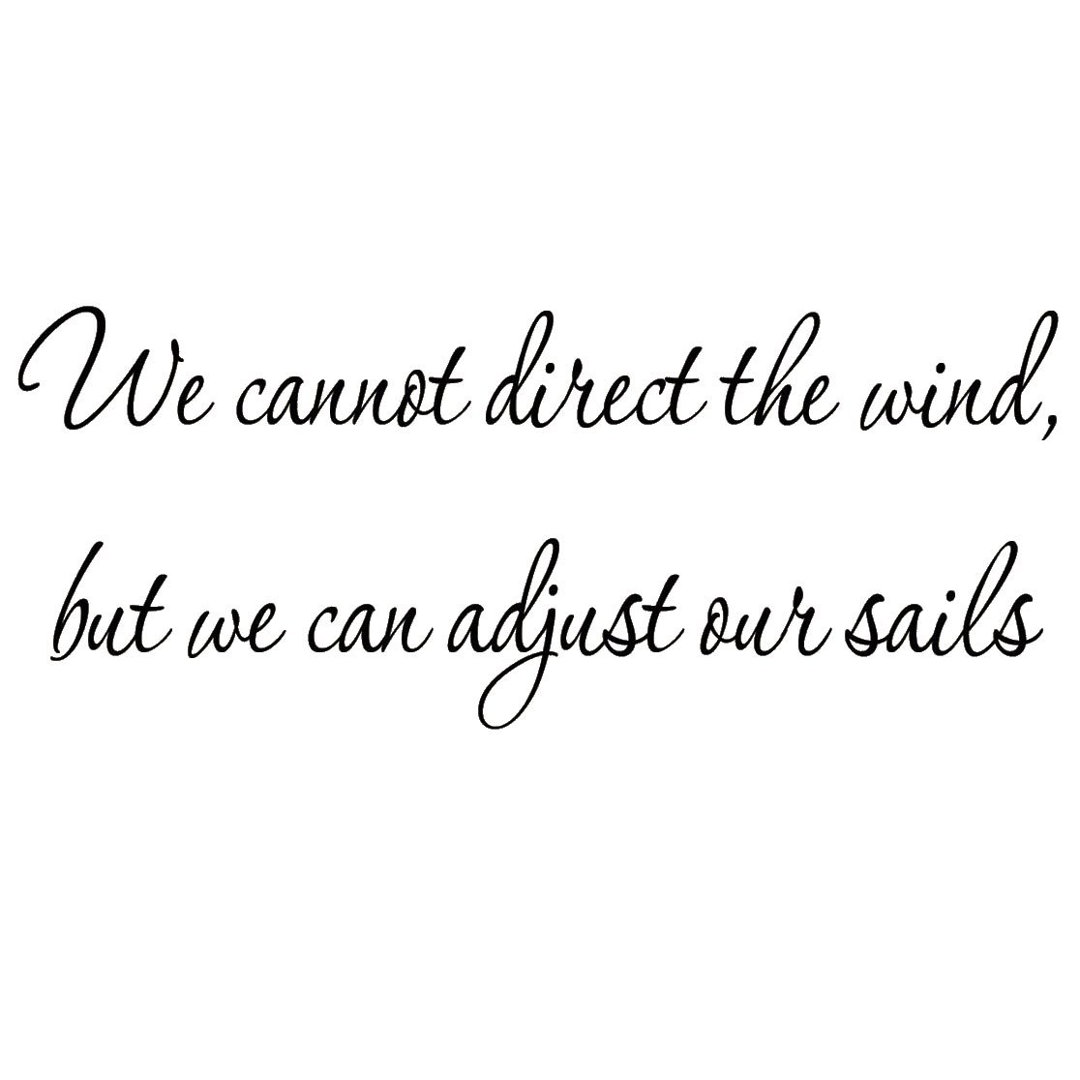 Dowlen We Cannot Direct the Wind, But We can Adjust Our Sales Wall Decal Winston Porter 