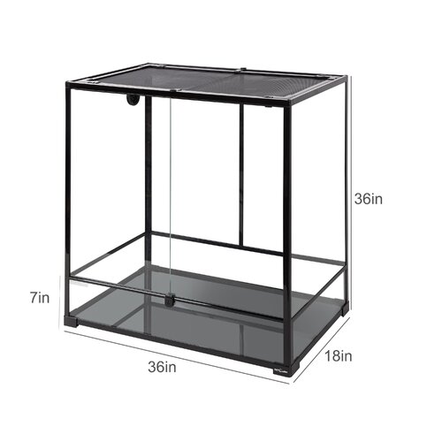 REPTIZOO 36'' x 18'' x 36'' Reptile Terrarium & Reviews | Wayfair