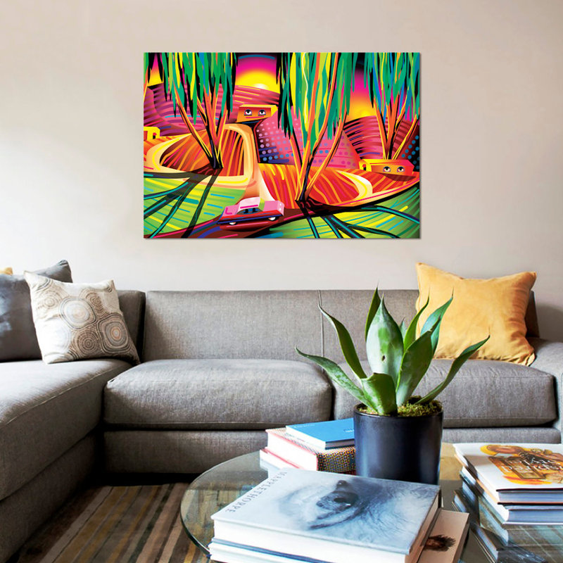 « van gogh congo », impression sur toile, H 8 po x l 12 po x P 0,75 po, Pas de tapis, Toile tendue