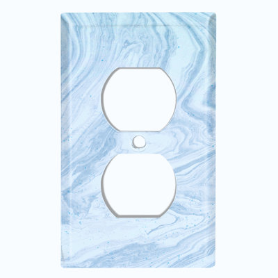 Patterned 1 - Gang Duplex Outlet Standard Wall Plate