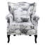 Colyn Upholstered Fabric Wingback Chair