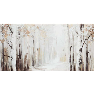 Winter forest - 15.75"x31.50" Desk mat