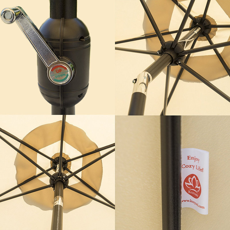 Parasol de marché 9 pi Keltner, Beige