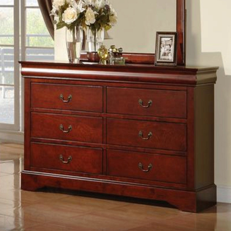Philippe Iii Cherry Finish Dresser, Cherry