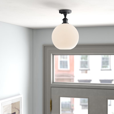 Baptista Glass Semi Flush Mount