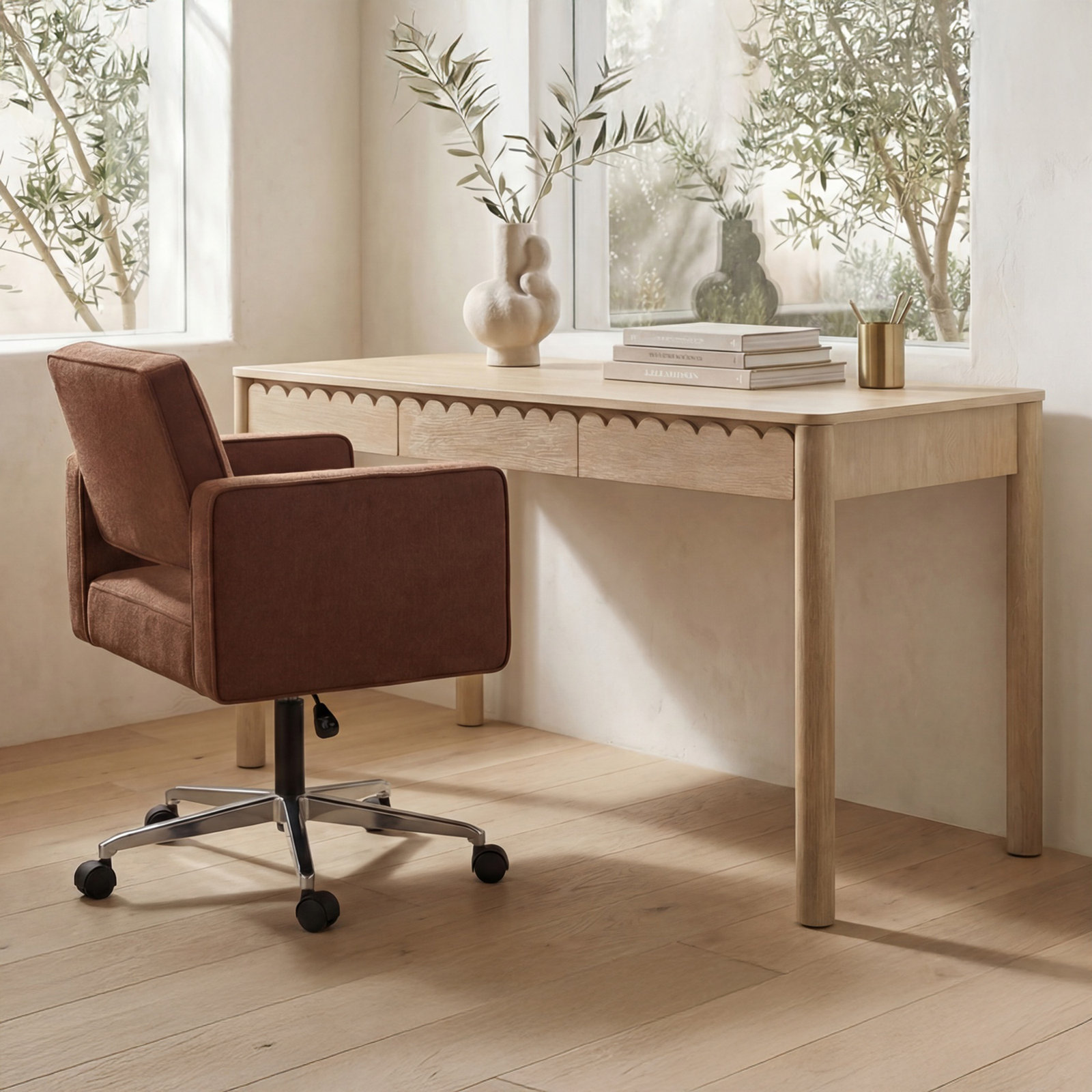 Lola Writing Desk, Natural