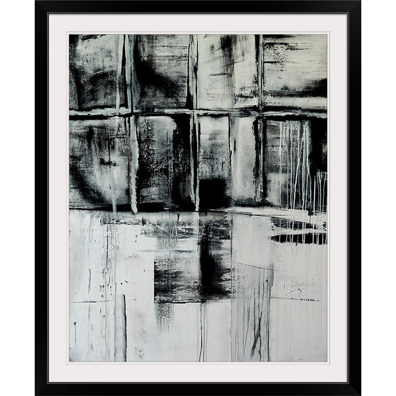 «Look Through» par Frisco, impression, H 23 po x l 20 po x P 1 po, Cadre noir