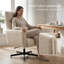 Fauteuil inclinable électrique pivotant avec double charge USB et rotation à 360 degrés pour le confort du bureau à domicile et du salon-928335453