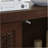 39.4" Mid Century Modern Rattan Sideboard Buffet Cabinet With 2 Outlet Holes, Coffee Bar Wine Bar Credenza, Retro Storage Cabinet For Entryway, Hallway, Living Room, Kitchen, Dining Room, Walnut-1855376308