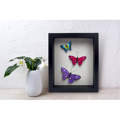 Siniah Black Solid Wood Storage Shadow Box Picture Frame