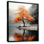 «Orange and Gray Forest Autumn Elegance II», art sur toile Forêt-487362365-487362364-526203700