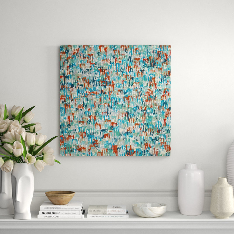 Intense Puzzle Print by Samuel Kane, 54" H x 54" W x 1.5" D, Knife Gel