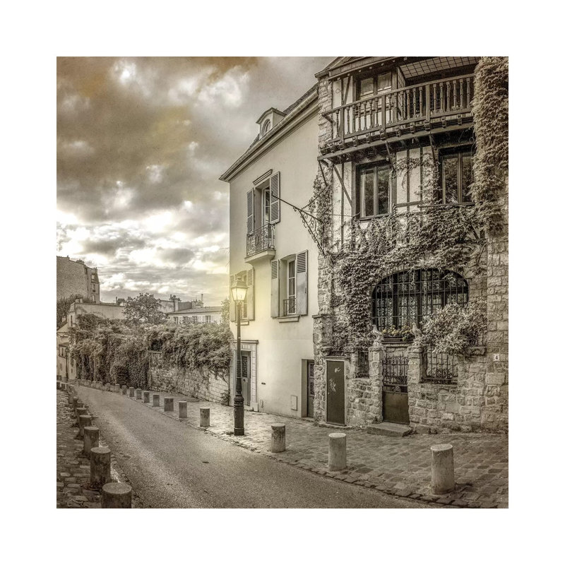 Streets Of Paris 3 by Kimberly Allen - Wrapped Canvas Gallery-Wrapped Canvas Giclée, 45.72 cm H x 45.72 cm W
