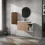 Meuble-lavabo mural avec lavabo et armoire latérale-114704408