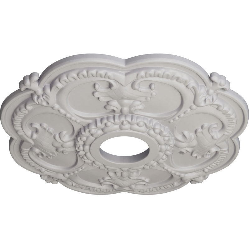 Médaillon de plafond l 3,5 po x P 3,5 po Rotherham, Blanc ultra pur