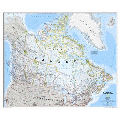 Carte classique murale du Canada