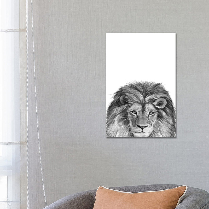 Lion by Laura Graves - Wrapped Canvas Print, 66.04 cm H x 45.72 cm W x 1.91 cm D