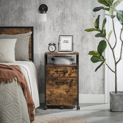 2-Drawer Mobile Vertical Filing Cabinet