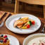 Ensemble de vaisselle 18 pièces en grès moderne comprenant assiettes, assiettes à dessert et bols à céréales, service pour 6-111122298