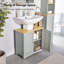 Shrewsbury Grey Under Sink Bathroom Cabinet-122000248