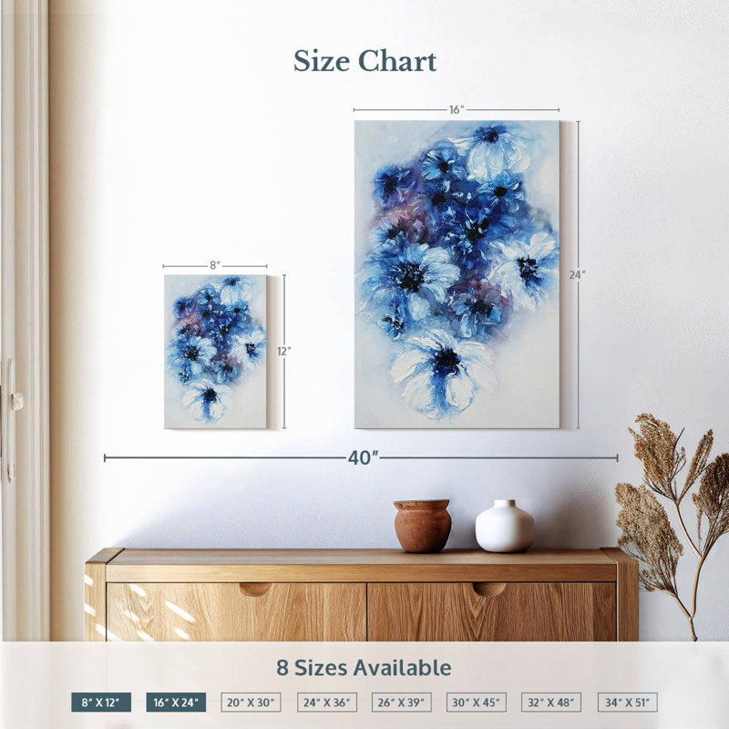 Avery Blue Dreams, 24" H x 16" W