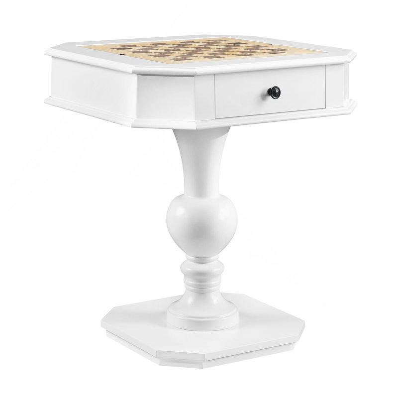 Table de jeu avec 2 tiroirs, H 30 po x L 28 po x l 28 po