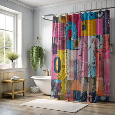 Flashy Mix - Rideau de douche Premium