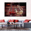 " Pouring Red And White Wine Wall Art Multi Piece Canvas Print " 3 - Pieces-92829159
