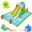 Adam 12X15FT Bounce House For Kids 3-10, gonflable Bouncy House Water Park avec ventilateur, 2 glissades de course, canon à eau, piscine à balles, utilisation humide / sec, château d'eau avec glissade d'eau pour la cour intérieure et extérieure
